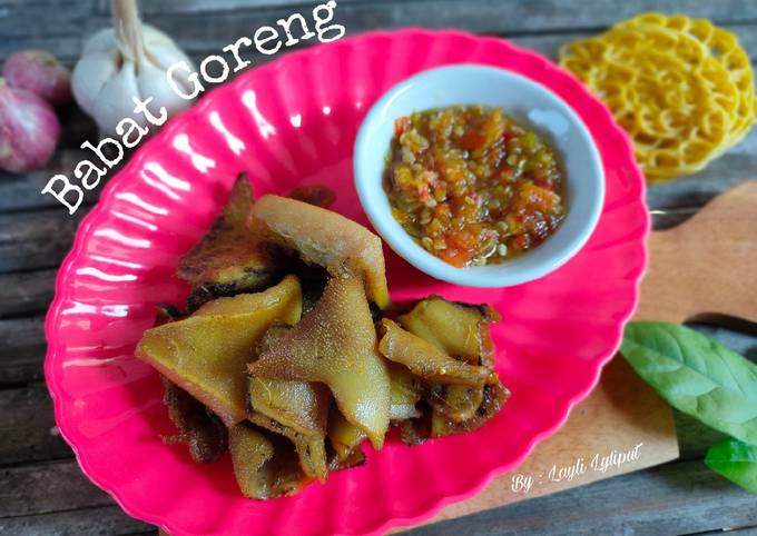 Cara Memasak Babat Goreng Sambal Korek Praktis
