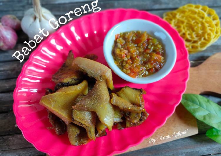 Resep Babat Goreng Sambal Korek Anti Gagal