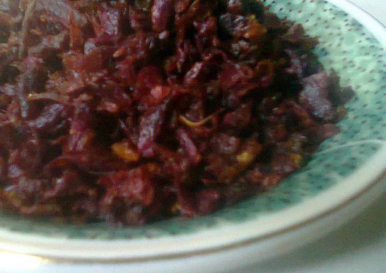 Sambel goreng ubi(telo) pedas kriuk kriuk