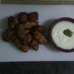 A picture of Chestnuts yam pakore.