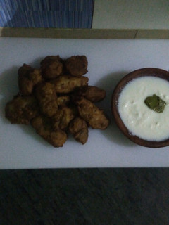 A picture of Chestnuts yam pakore.