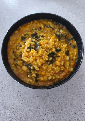 Una foto de Arroz con Acelgas