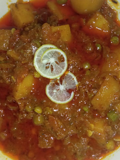 A picture of Three colour Mix sabzi.