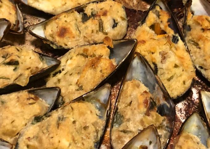 Cozze gratinate bretone style