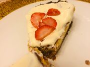 Una foto de cheesecake keto