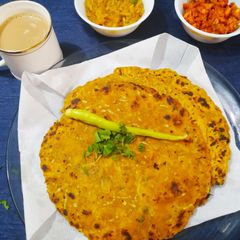 A picture of Dudhi Thepla(lauki Thepla).