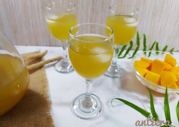 Cara Gampang Menyiapkan Syrup Kulit Mangga &amp; Lemon yang Lezat Sekali