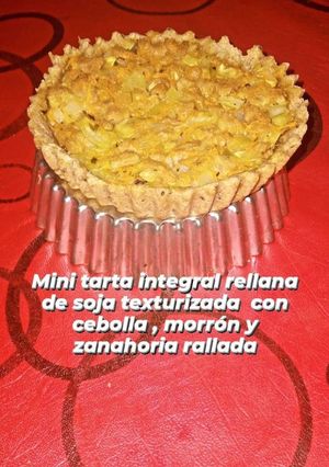 Una foto de Mini tarta de harina integral