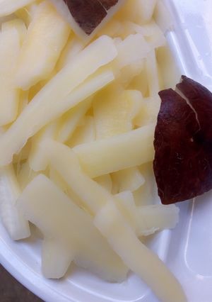 A picture of Abacha with coconut.