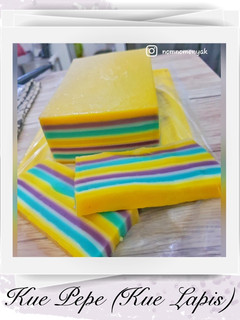 Foto resep Kue Pepe/Kue Lapis (tepung beras)