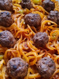 صورة لوصفة كرات اللحم بالبطاطلز