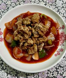 thịt lợn xào ớt xanh