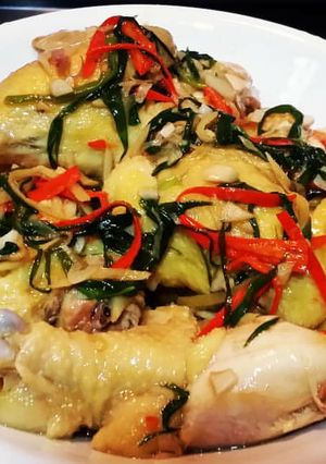 Foto resep Steam ayam kecap asin cabe merah