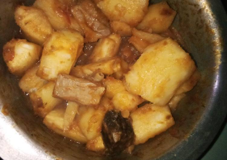 Recipe of Ultimate Cassava with stew