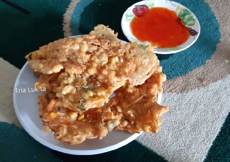 Resep Terbaru Rahasia Kriuknya Bakwan Jagung Sedap Nikmat