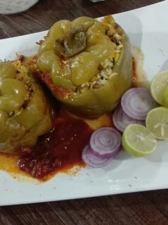 عکسی از دستور فلفل دلمه شکم پر