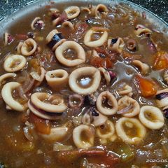 A picture of Adobong Pusit.