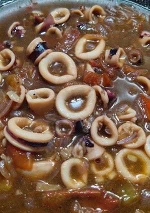 A picture of Adobong Pusit.