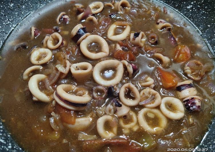 Easiest Way to Prepare Quick Adobong Pusit