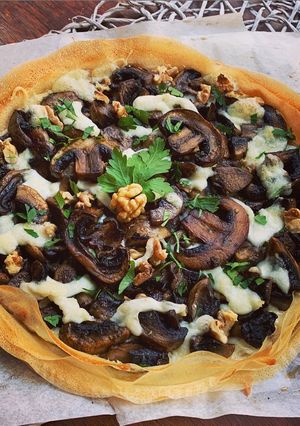 Une photo de ☆Tarte Croustillante Champignons/Mozzarella☆