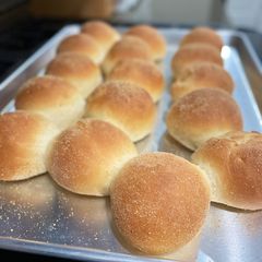 A picture of Pandesal (Filipino Bread Rolls) Using The Tangzhong Method.