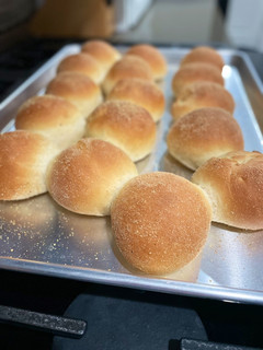A picture of Pandesal (Filipino Bread Rolls) Using The Tangzhong Method.