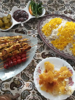 عکسی از دستور کباب تابه ای زعفرانی
