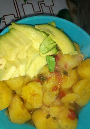 A picture of Simple matoke.