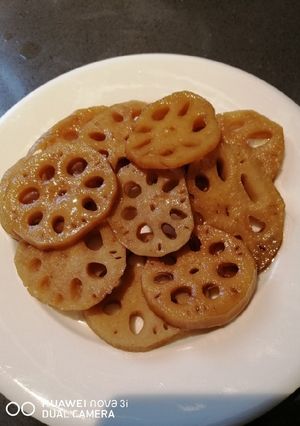 A picture of Braised Lotus Root.