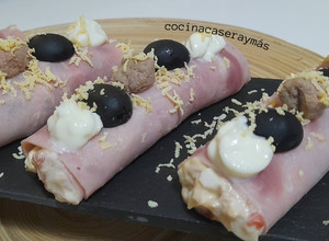 Foto principal de Canelones fríos de jamón cocido