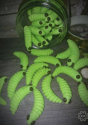 Foto resep Caterpillars Cookies/Kue Ulat