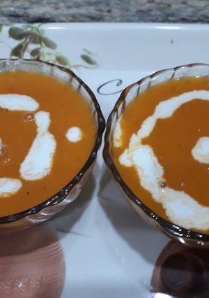 A picture of Tomato soup.