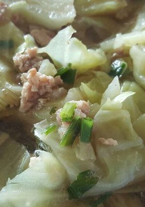 รูปของ ต้มซุปกระหล่ำปลีหมูสับ