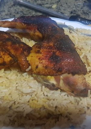 صورة لوصفة مندى الفراخ والارز 😋😋