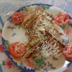 A picture of Vegetable stuffed cheese grilled sandwich.