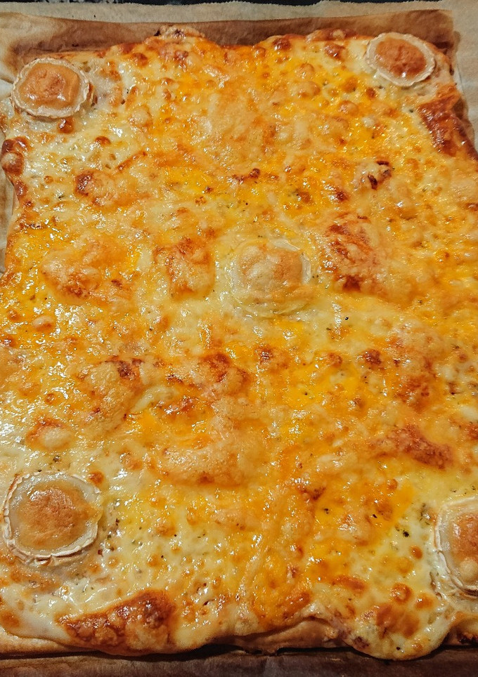Una foto de Pizza 5 quesos