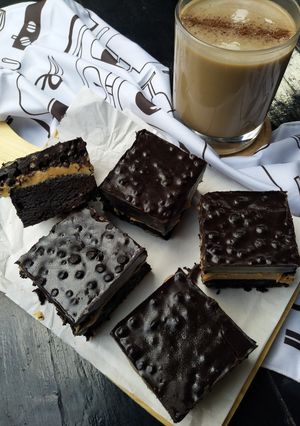 Foto resep Peanut Butter Rice Crispy Brownie