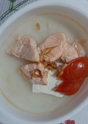 Foto resep #MPASI SALMON : SUP JAHE SALMON (START 9 BULAN)