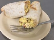 A picture of breakfast burrito