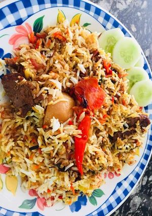A picture of Mutton Biryani.
