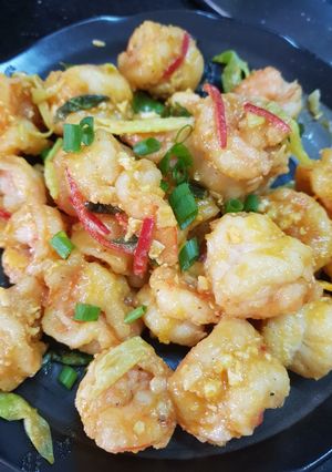 Foto resep Udang telur asin