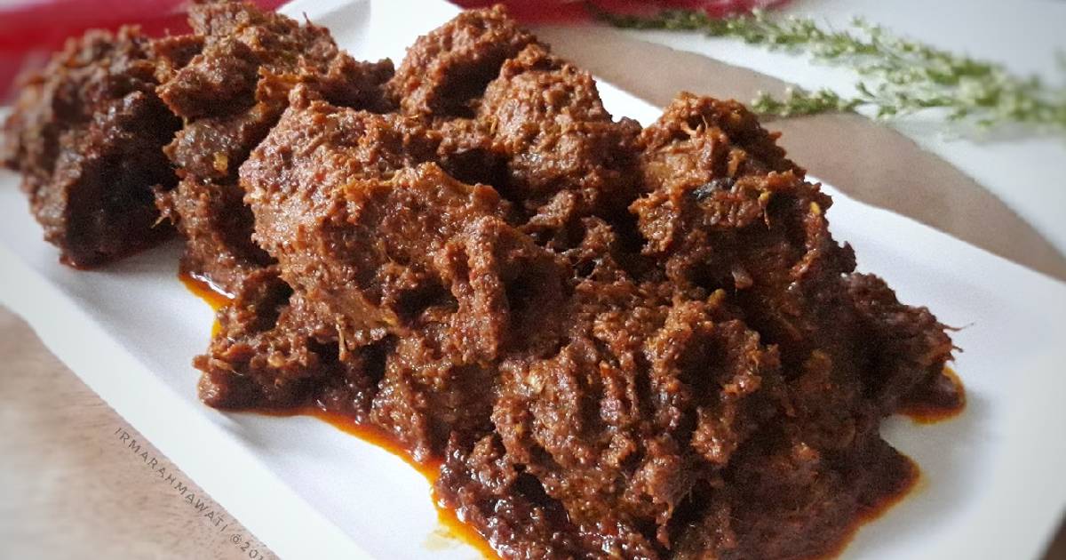 Resep Rendang Daging Ala Restu Utami Dewi Oleh Pawon Mair Irma