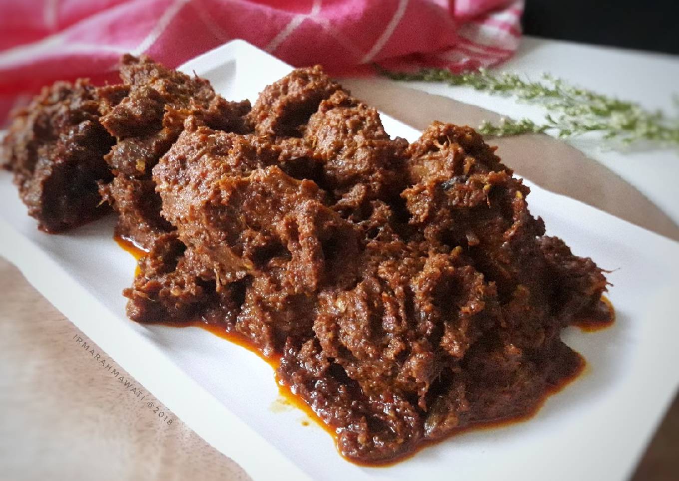 Rendang Daging Ala Restu Utami Dewi