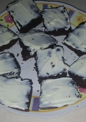 Una foto de Brownie de remolacha