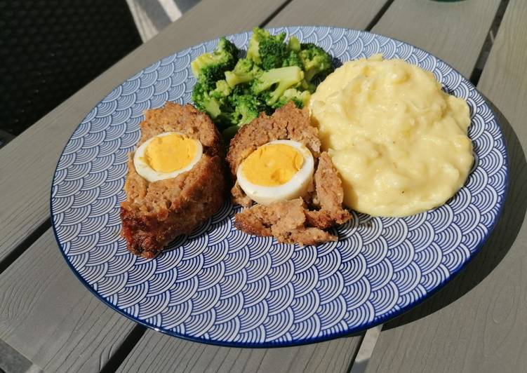 SÜCHTIG MACHEN! Wie man Falscher Hase mit Kartoffelbrei und Brokkoli