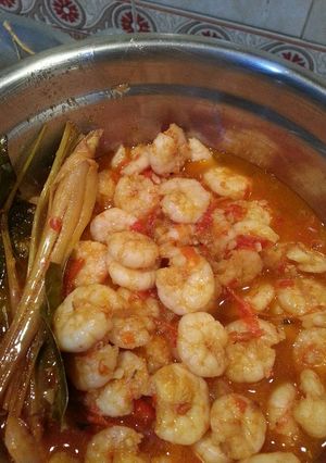 Foto resep Ide bekal kantor-sambal udang kuah