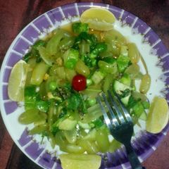 A picture of Green fruit salad.