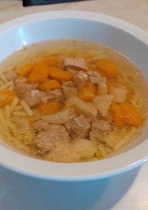 Sertés ragu leves gm, lm recept fotója