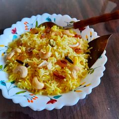A picture of Basanti Pulao.
