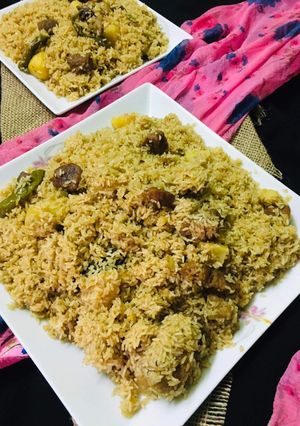পুরান ঢাকার স্টাইলের গরুর তেহারি বিরিয়ানি রেসিপির প্রধান ছবি